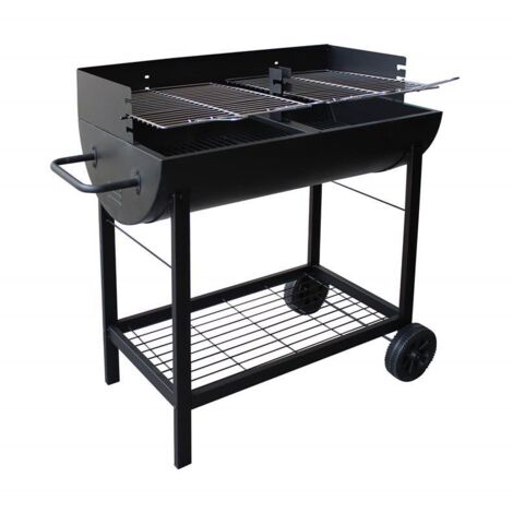 Barbecue MasterCook Friend A Carbonella - Doppia Griglia, Termometro E Ruote - Foto 7