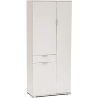 Armadio a 3 ante con cassetto centrale in nobilitato bilaminato Linea Classic - Legno naturale
