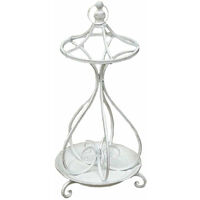 Portaombrelli da esterno interno in acciaio bianco antico H68 cm