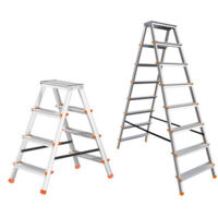 Scala in alluminio doppia salita con cavetto di rinforzo Tip Tap Brixo - 5 gradini