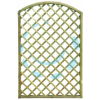 TRALICCIO AD ARCO IN PINO IMPREGNATO CORNICE MM.40X40 - Pannelli: 90x180