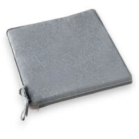 Cuscino da esterno per sedie 40x40 cm sfoderabile e idrorepellente - Grigio chiaro melange