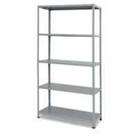 Scaffale componibile in acciaio verniciato 100x40 cm con 5 ripiani rinforzati portata max 65 kg ideale per garage e cantine
