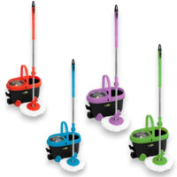 Secchio mop lavapavimenti mocio con cestello girevole per tutti i tipi di pavimentazione Spin Mop 360 GiòStyle