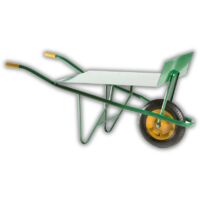 Carriola agricola montata piano e spalliera con ruota pneumatica