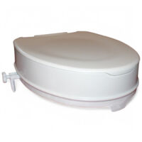 Alzawater in polipropilene con sistema di bloccaggio con sedile bianco - H10 cm