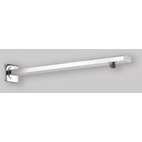 "BRACCIO DOCCIA SQUADRATO CON ROSONE IN OTTONE 40 cm - 1/2""""x1/2"