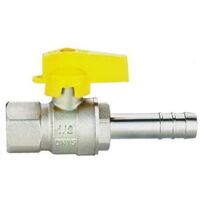 rubinetto diritto gas femmina portagomma 1/2 x 14