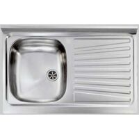 Lavello Inox 1 Vasca Da Appoggio "Mondial" 90 X 50 Sx
