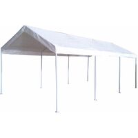 Gazebo per auto in acciaio e poliestere 3x6 mt Adeline