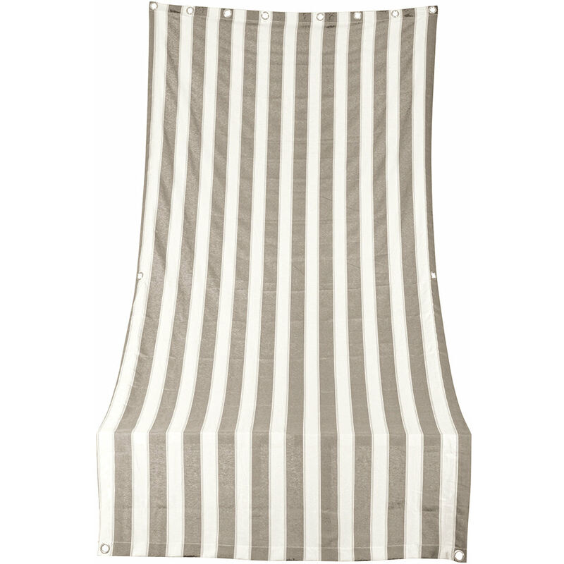 Curtain de chute 145x250 cm en coton et polyester imperméable pour les cours et les terrasses  Bianco e tortora