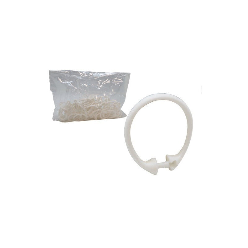 Anneaux en plastique universels pour les rideaux de douche