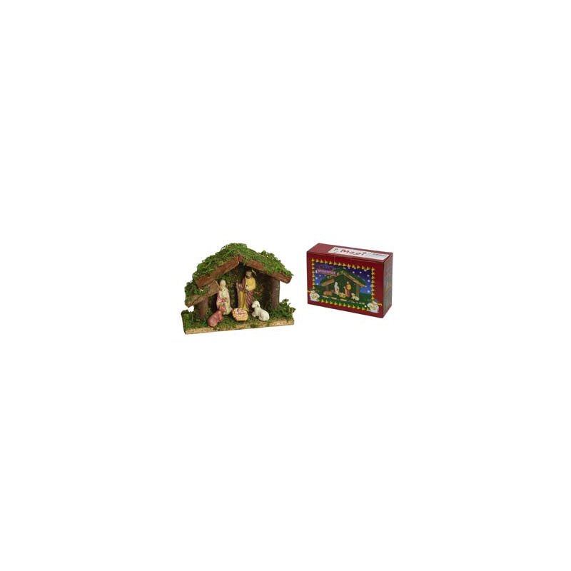 Crèche modèle Mathias résine colorée 19 cm | vente en ligne sur