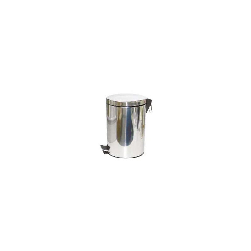 Poubelle en acier inoxydable avec pédale - 3 litres. cm.16,8x25,7h.
