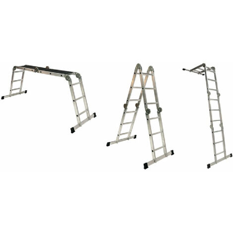 Escalier en aluminium réglable dans différentes positions de cobra étape up (1/5)