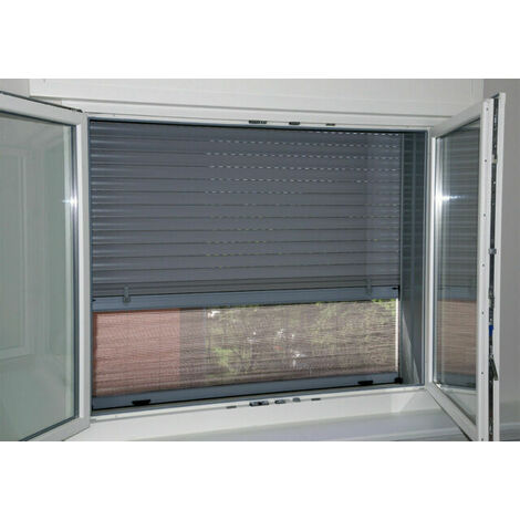 MOUSTIQUAIRE BLANCHE STOP INSET POUR VOLETS MANUELS ET MOTORISÉS 100X160 (1/4)