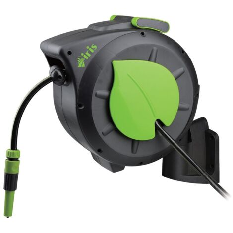 ENROULEUR EN PLASTIQUE ANTICHOC IRIS ECOGREEN 20 MÈTRES (1/7)