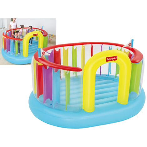 Bestway – Château gonflable pour enfants 226x175x138cm – Charge maximale 85kg – 1 chambre à air – Pompe à air intégrée – 93561