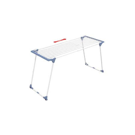 gimi Dinamik 20 Plus Séchoir à Linge Extensible en Acier, Blanc, 19 mètres d'étendage