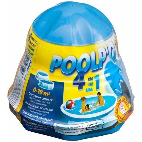 GRE – Désinfectant chloré pour piscine jusqu'à 10m³ – 250g – 4 actions : hygiénique, antibactérien, anti-algues, floculant (1/5)