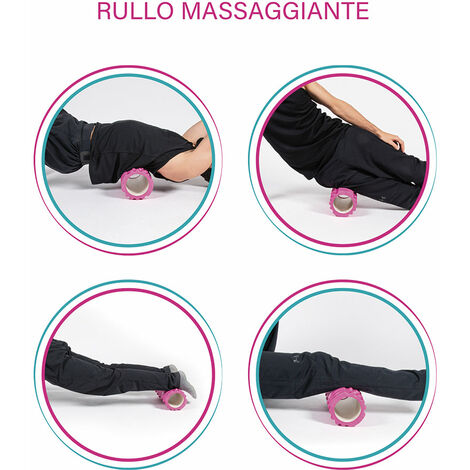 Rouleau yoga - Barre massage fitness à densité moyenne - Rouleau  d'étirement manuel des muscles des jambes pour l'entraînement, rouleau  massage pour