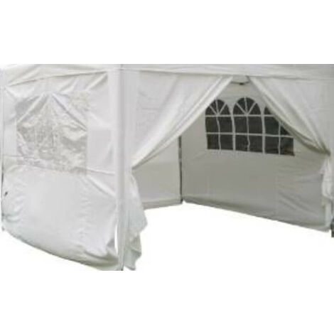 Ensemble de 4 murs en polyester 3x3 MT avec 1 fenêtre et 1 porte pour Gazebo Hope (1/2)