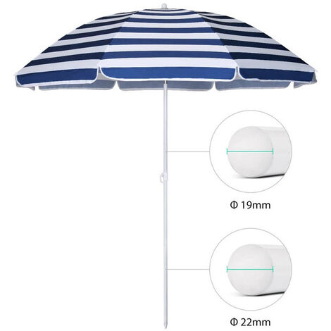 Parapluie de plage 180 cm Blue / Stanmed White Sun Stripes TNT TNT MARE SUMMER Articles (1/4)