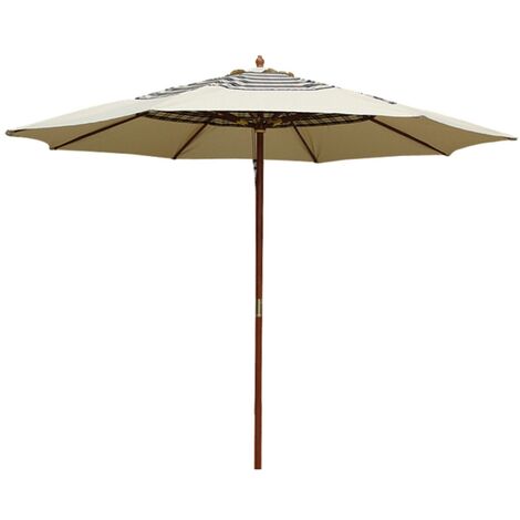 Parapluie de jardin rond 350 cm en bois Sun Top Scottish Garden Deluxe Collection (1/2)