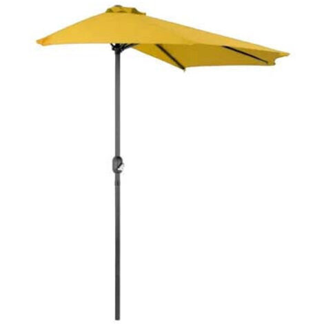 PARAPLUIE ALUMINIUM CROISSANT JAUNE