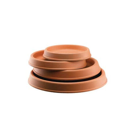 Soucoupe ronde en résine Eilos Impruneta Di Martino - Taille Ø50 pour pot Ø59 cm