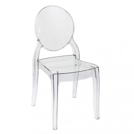 Chaise intérieure startable en transparent avec polycarbonate de couleur (1/5)