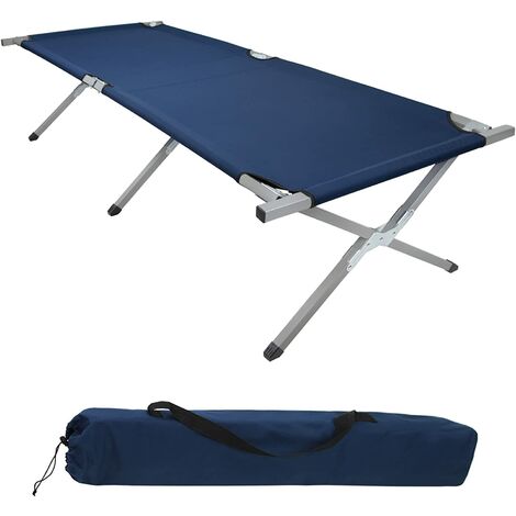 Lit de camp militaire dit lit Picot en aluminium pour camping, jardin