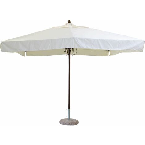 3x4 MT Garden Umbrella avec Vellem à poteaux en bois central (1/3)