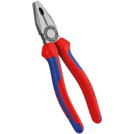 Pince universelle Knipex 03 02 180 7" acier forgé coupe-câbles jusqu'à Ø12 mm