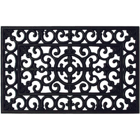 Zerbino hors de la porte en caoutchouc rectangulaire brixo arabesque (1/2)