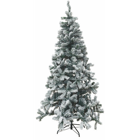 Firé de Noël enneigé de l'arbre de Noël en PVC Altezza 180 cm - 500 rami