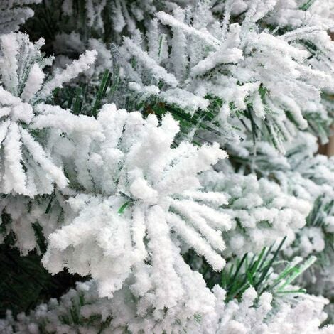 Firé de Noël enneigé de l'arbre de Noël en PVC Altezza 180 cm - 500 rami