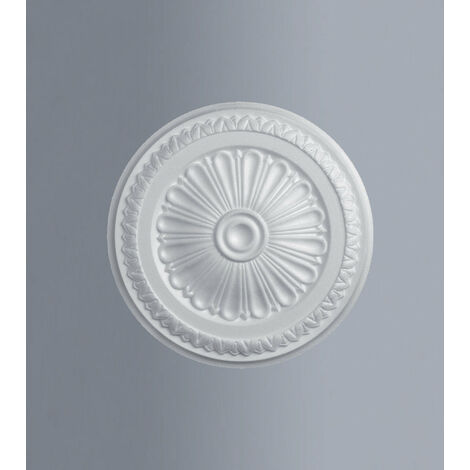 Rosettes décoratives pour le plafond en polystyrène élargi diverses décorations ER 33 - Ø33 cm.