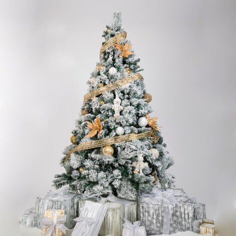 Fir de Noël Fir de cuisse Green avec H210 cm Structure de verrouillage Alaska Superior