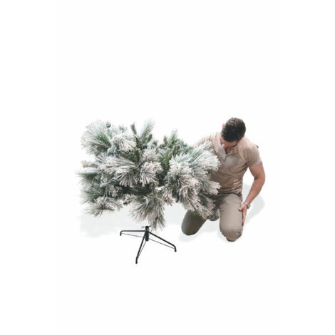 Fir de Noël Fir de cuisse Green avec H210 cm Structure de verrouillage Alaska Superior