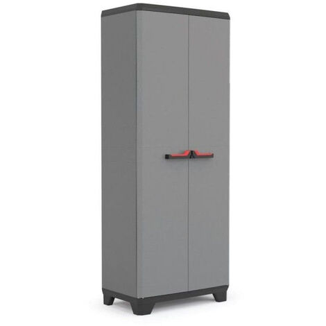Keter – Armoire de sécurité en résine 39 x 68 x 173 cm – Poignée ergonomique – Verrouillage sécurisé – Étagères réglables