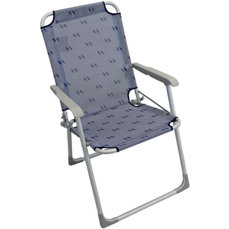 Fauteuil pliant du jardin avec structure en aluminium et accoudoirs Sena (1/3)