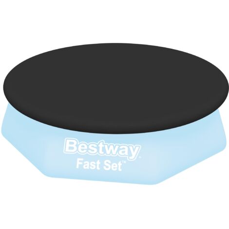 Bestway – Couverture de piscine Fast Set 280 cm – Matériau PE résistant – Protection UV – Légère et facile à installer – Compatible avec piscines de 280 cm