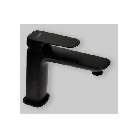 Mitigeur lavabo moyen "Nove" noir mat (1/5)
