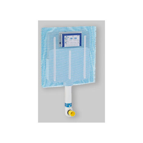 Geberit – Réservoir à encastrer Sigma 8 cm – Compatible murs de maçonnerie – Commande frontale – Volume de rinçage 6/3l – Installation sans outils