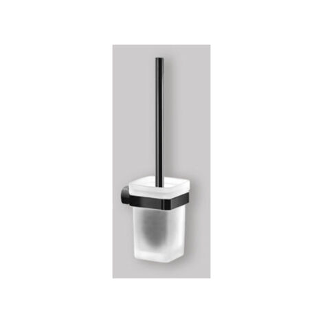 Porte-Brosse de Toilette Suspendu "Stelvio" Noir (1/4)