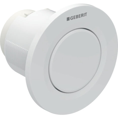 Commande pneumatique à un seul bouton, version encastrable blanche (1/5)