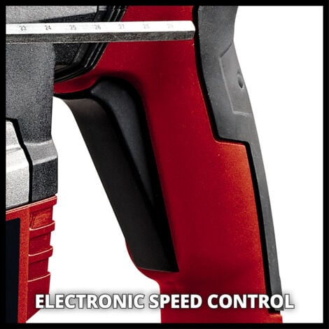 Einhell Marteau Perforateur TE-RH 38 E (1050 W, Mandrin SDS-MAX, Livré en coffret avec une butée de profondeur en métal et une poignée supplémentaire avec rainurage antidérapant)