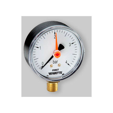 Manomètre Ø 80 Latéral 0 - 6 Bar/Psi G 3/8"