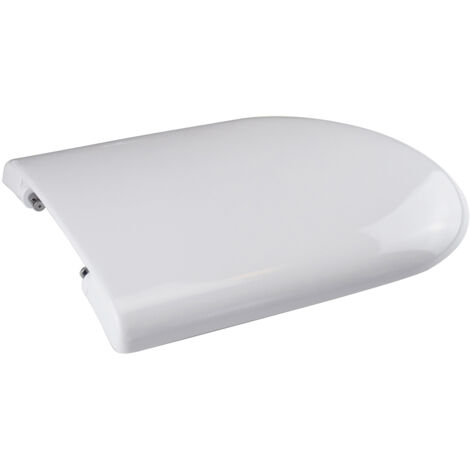 Abattant WC en thermodurcissable blanc "Luna 2" avec charnières inox H050 (1/5)